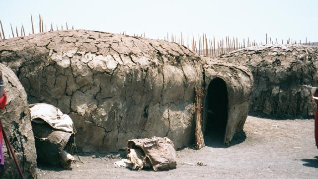 A Masaai hut